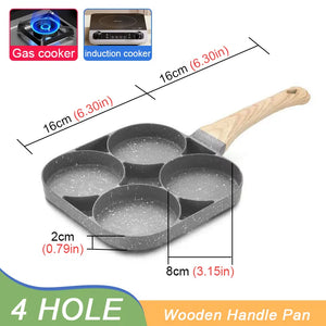 2/4-Hole Frying Pot Pan Thickened Omelet Pan